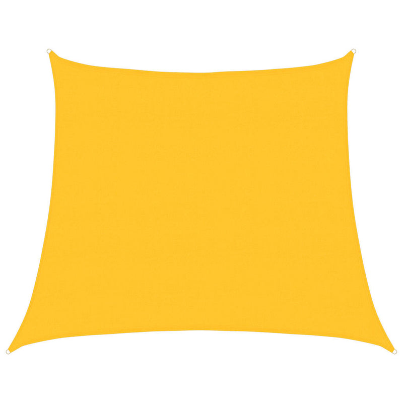 vidaXL sárga trapéz alakú HDPE napvitorla 160 g/m² 4/5x4 m