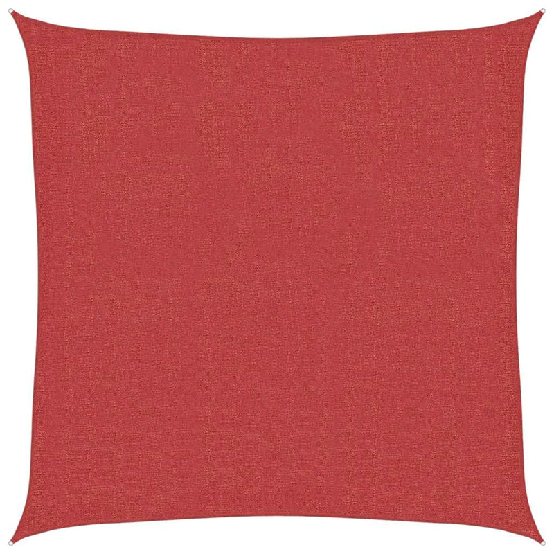 vidaXL piros HDPE napvitorla 160 g/m² 2 x 2 m