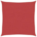 vidaXL piros HDPE napvitorla 160 g/m² 3,6 x 3,6 m