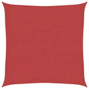 vidaXL piros HDPE napvitorla 160 g/m² 7 x 7 m