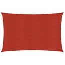 vidaXL piros HDPE napvitorla 160 g/m² 2 x 3,5 m