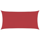 vidaXL piros HDPE napvitorla 160 g/m² 2 x 4 m