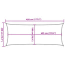 vidaXL piros HDPE napvitorla 160 g/m² 2 x 4,5 m