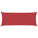 vidaXL piros HDPE napvitorla 160 g/m² 2 x 5 m