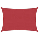 vidaXL piros HDPE napvitorla 160 g/m² 2,5 x 3,5 m