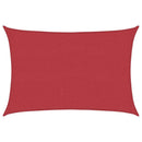 vidaXL piros HDPE napvitorla 160 g/m² 2,5 x 4 m