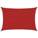 vidaXL piros HDPE napvitorla 160 g/m² 3 x 5 m