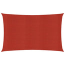 vidaXL piros HDPE napvitorla 160 g/m² 3 x 6 m