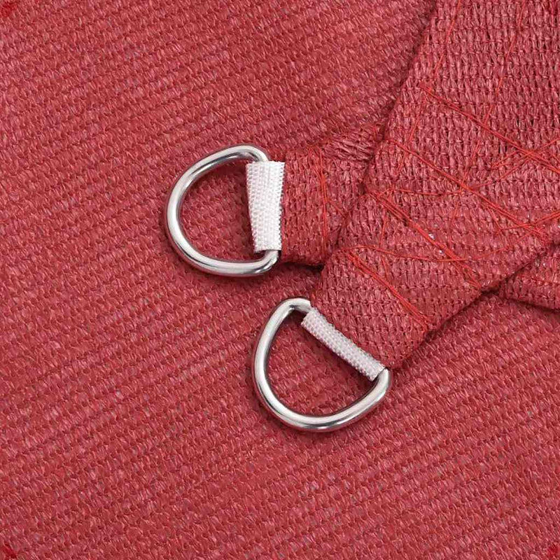 vidaXL piros HDPE napvitorla 160 g/m² 4 x 6 m