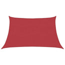 vidaXL piros HDPE napvitorla 160 g/m² 3/4 x 2