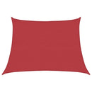 vidaXL piros HDPE napvitorla 160 g/m² 4/5 x 3 m