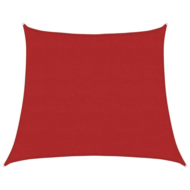 vidaXL piros HDPE napvitorla 160 g/m² 4/5 x 4 m