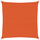 vidaXL narancssárga négyzet alakú HDPE napvitorla 160 g/m² 4,5x4,5 m