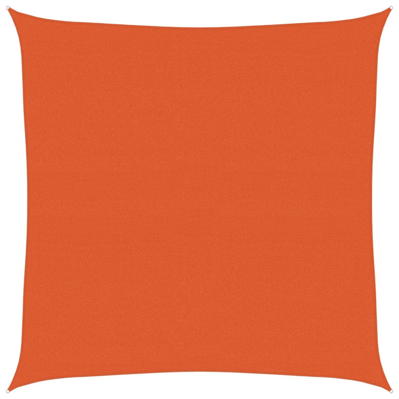 vidaXL narancssárga négyzet alakú HDPE napvitorla 160 g/m² 4,5x4,5 m