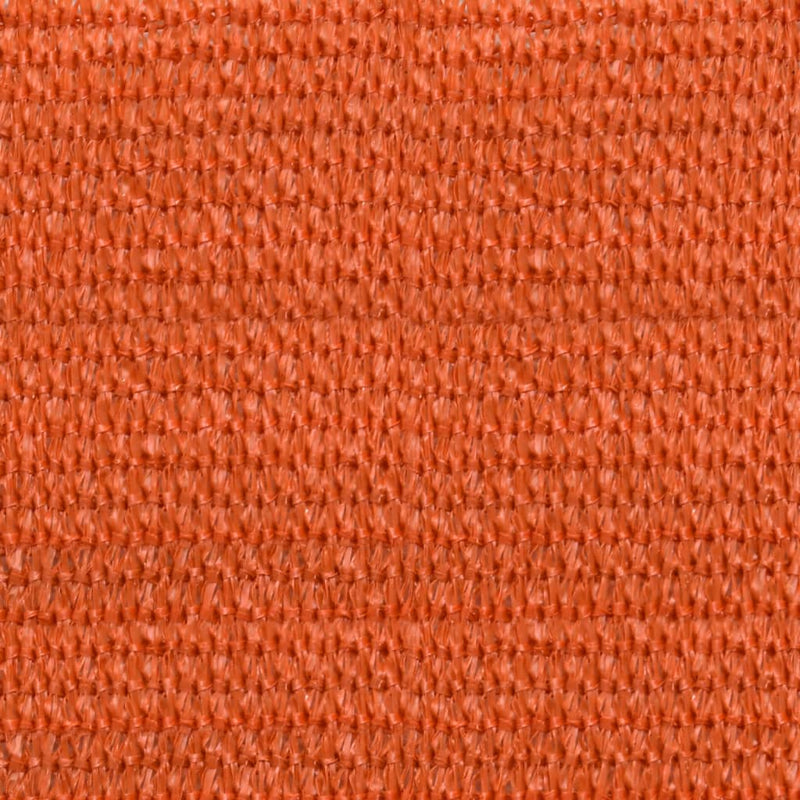 vidaXL narancssárga négyzet alakú HDPE napvitorla 160 g/m² 7x7 m