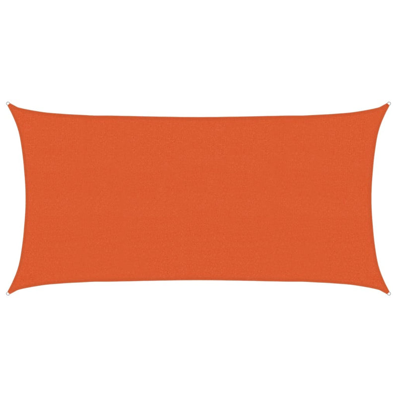 vidaXL narancssárga HDPE napvitorla 160 g/m² 2 x 4 m