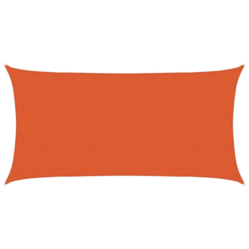vidaXL narancssárga HDPE napvitorla 160 g/m² 2,5 x 4,5 m