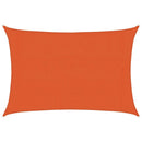 vidaXL narancssárga négyszögletű HDPE napvitorla 160 g/m² 3x4,5 m