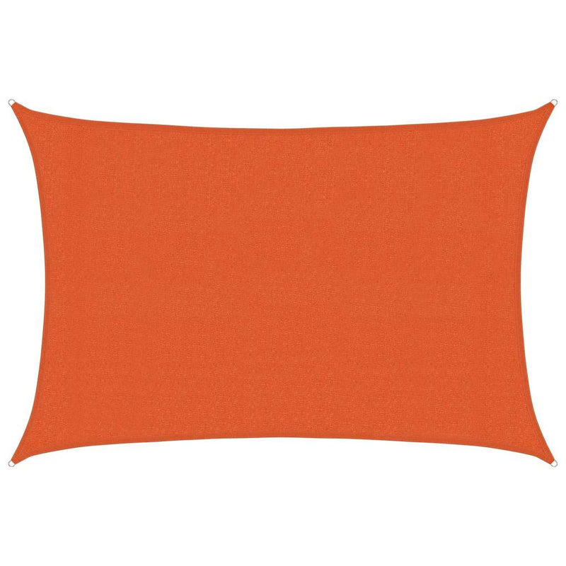 vidaXL narancssárga négyszögletű HDPE napvitorla 160 g/m² 3x4,5 m