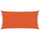 vidaXL narancssárga négyszögletű HDPE napvitorla 160 g/m² 3x6 m