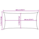 vidaXL narancssárga négyszögletű HDPE napvitorla 160 g/m² 3x6 m