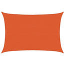 vidaXL narancssárga négyszögletű HDPE napvitorla 160 g/m² 4x5 m