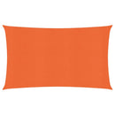 vidaXL narancssárga négyszögletű HDPE napvitorla 160 g/m² 4x7 m