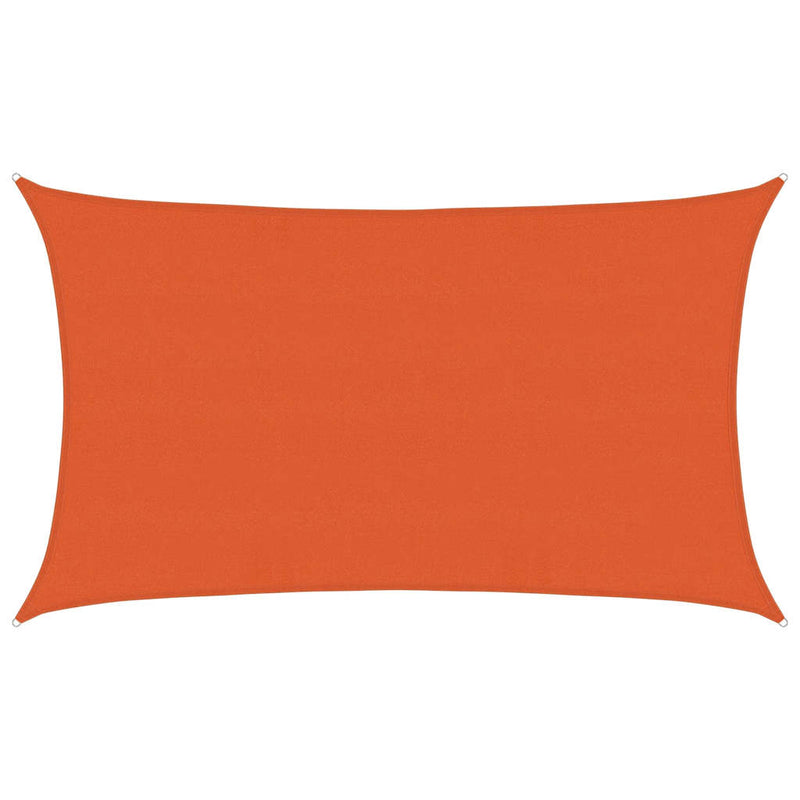 vidaXL narancssárga négyszögletű HDPE napvitorla 160 g/m² 5x8 m