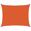 vidaXL narancssárga négyszögletű HDPE napvitorla 160 g/m² 6x7 m