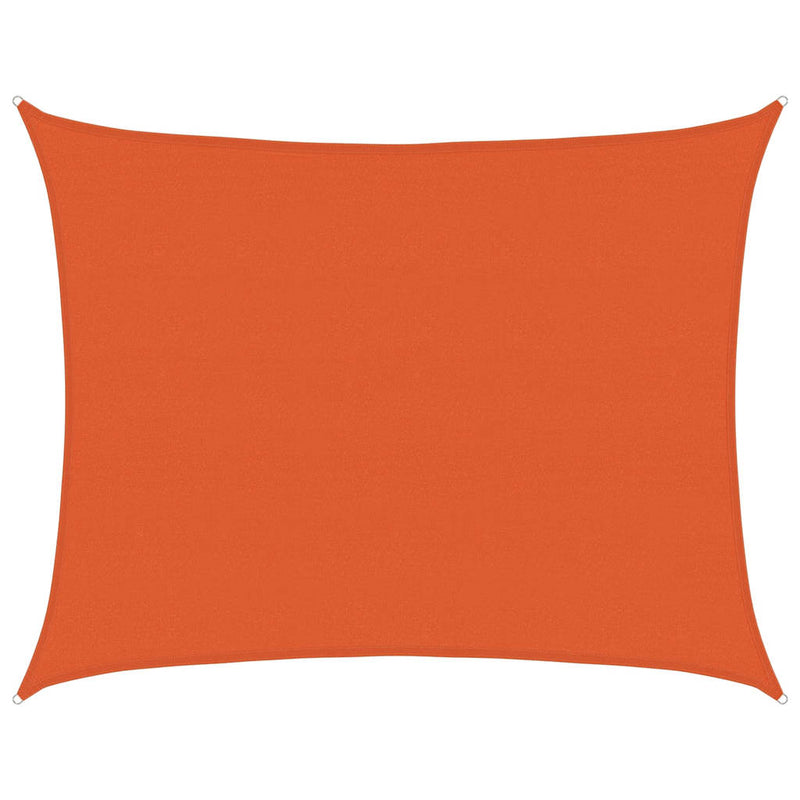 vidaXL narancssárga négyszögletű HDPE napvitorla 160 g/m² 6x7 m