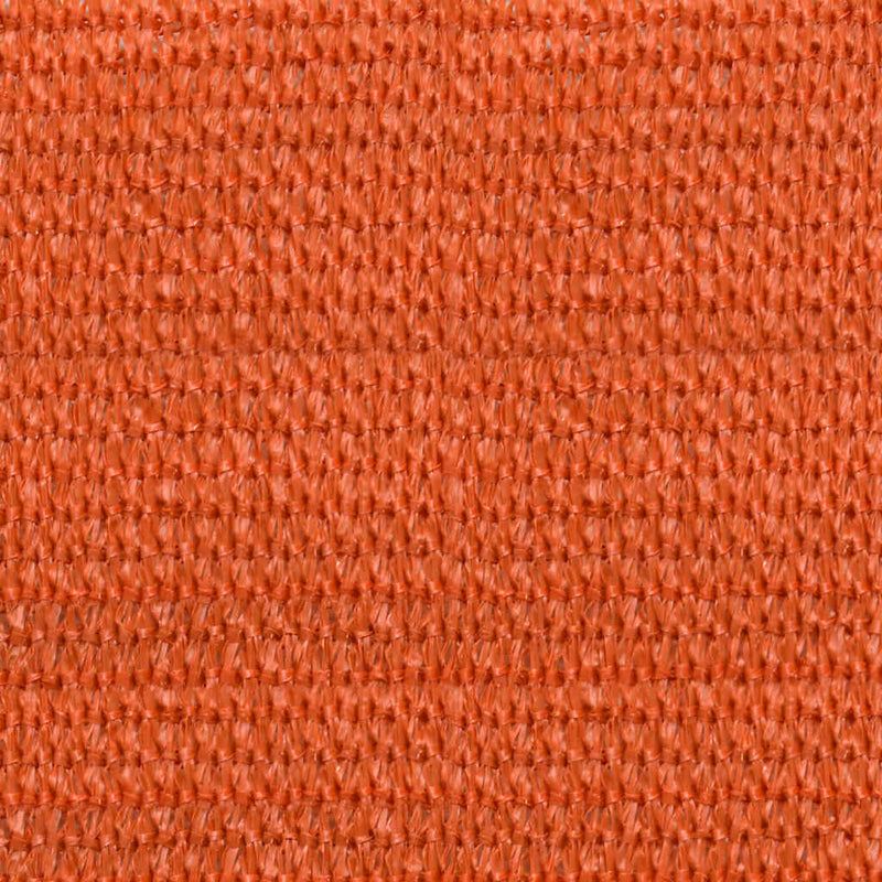 vidaXL narancssárga négyszögletű HDPE napvitorla 160 g/m² 6x7 m