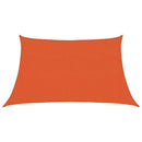 vidaXL narancssárga trapéz alakú HDPE napvitorla 160 g/m² 3/4 x 2 m