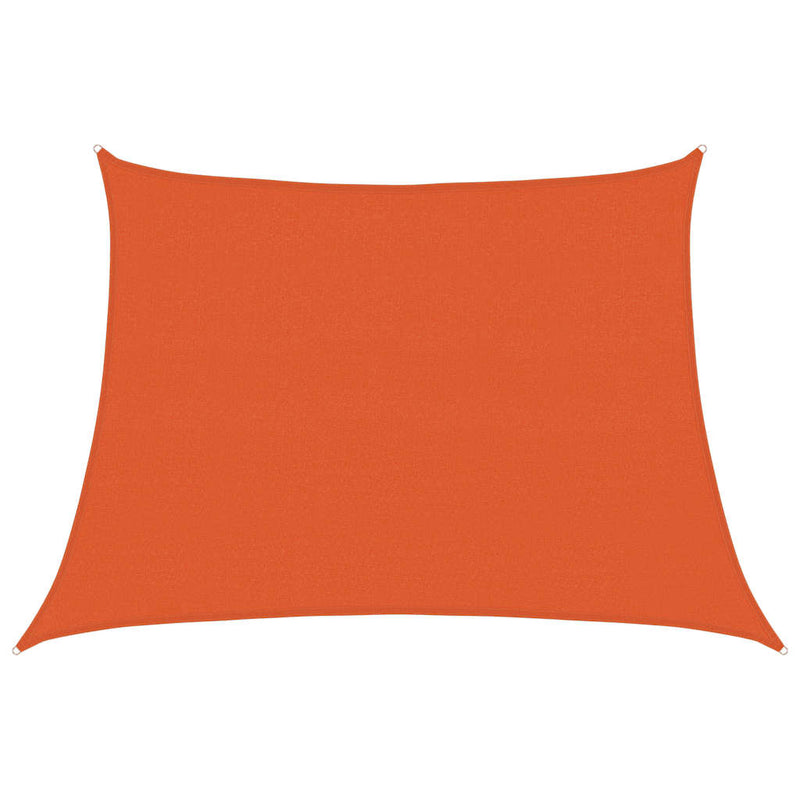 vidaXL narancssárga trapéz alakú HDPE napvitorla 160 g/m² 4/5x3 m