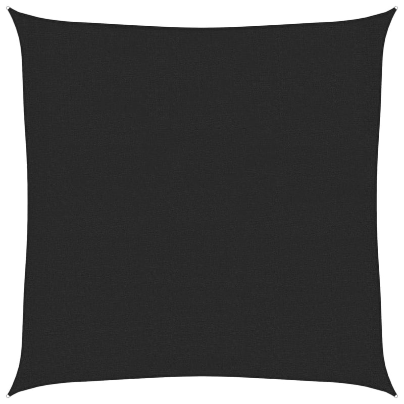 vidaXL fekete HDPE napvitorla 160 g/m² 3 x 3 m