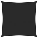 vidaXL fekete HDPE napvitorla 160 g/m² 6 x 6 m