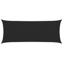 vidaXL fekete HDPE napvitorla 160 g/m² 2 x 4,5 m