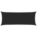 vidaXL fekete HDPE napvitorla 160 g/m² 2 x 5 m