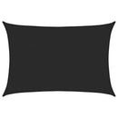 vidaXL fekete HDPE napvitorla 160 g/m² 2,5 x 3,5 m