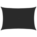 vidaXL fekete HDPE napvitorla 160 g/m² 3,5 x 4,5 m