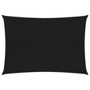 vidaXL fekete HDPE napvitorla 160 g/m² 4 x 5 m