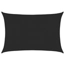 vidaXL fekete HDPE napvitorla 160 g/m² 5 x 6 m