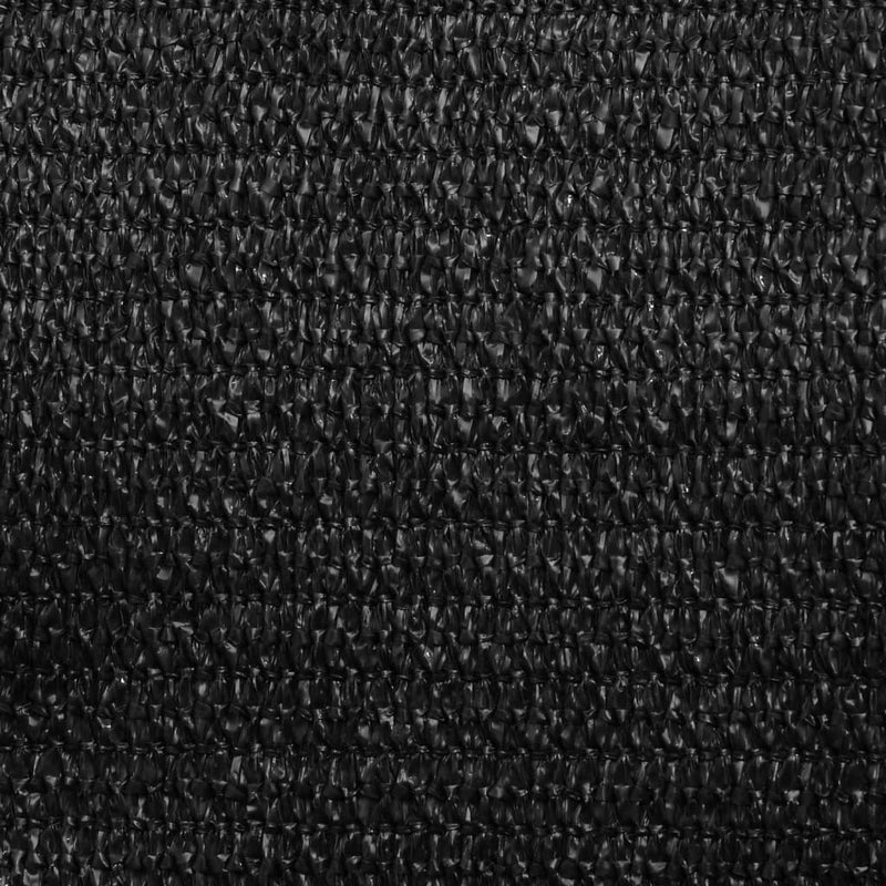 vidaXL fekete HDPE napvitorla 160 g/m² 5 x 6 m