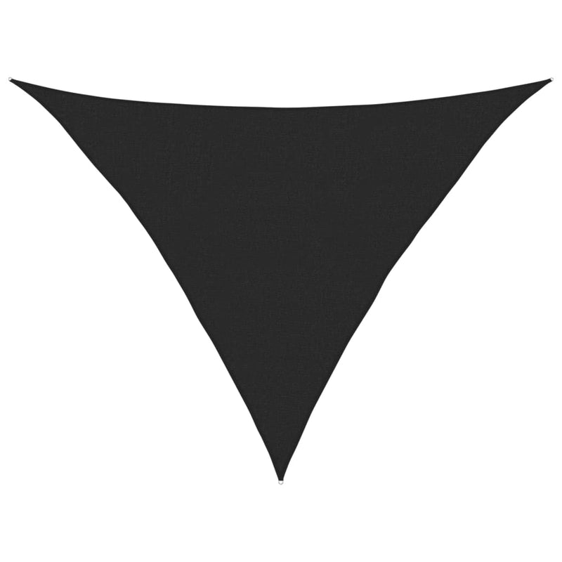 vidaXL fekete HDPE napvitorla 160 g/m² 2,5 x 2,5 x 3,5 m