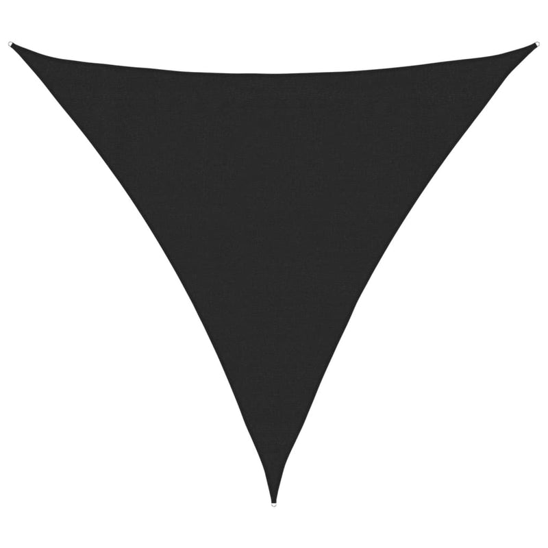 vidaXL fekete HDPE napvitorla 160 g/m² 3 x 3 x 3 m