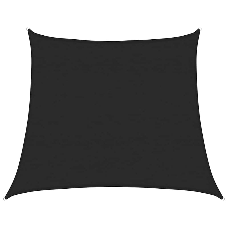 vidaXL fekete trapéz alakú HDPE napvitorla 160 g/m² 4/5x4 m