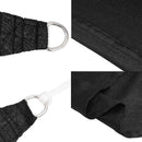 vidaXL fekete trapéz alakú HDPE napvitorla 160 g/m² 4/5x4 m