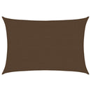 vidaXL barna HDPE napvitorla 160 g/m² 4 x 5 m