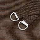 vidaXL barna HDPE napvitorla 160 g/m² 3,6 x 3,6 x 3,6 m