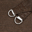 vidaXL barna HDPE napvitorla 160 g/m² 5 x 5 x 6 m