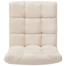 vidaXL krémszínű összecsukható mikroszálas padlómatrac